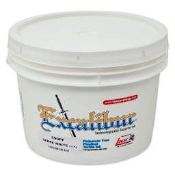 Excalibur 590 Sabre White Plastisol Ink - Gallon angled view