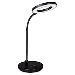 OttLite Vibe Rechargeable LED Ring Light - Black