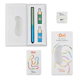 Tom's Studio Ori Infinity Dual Highlighter - Green and Blue, open packaging