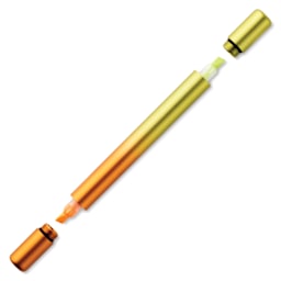 Tom's Studio Ori Infinity Dual Highlighter - Yellow and Orange, caps off