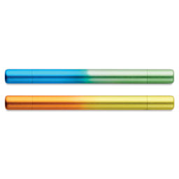 Tom's Studio Ori Infinity Dual Highlighters - Set of 2, Yellow and Green, caps on