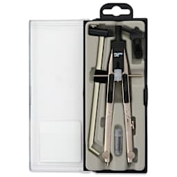 Pacific Arc Elite Pro Series Jet Bow Compass, open case