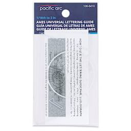 Pacific Arc Ames Lettering Guide, front of packaging