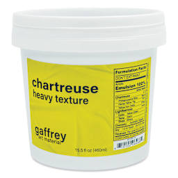 Gaffrey Heavy Body Texture Acrylic Paint - Chartreuse, 460 ml jar