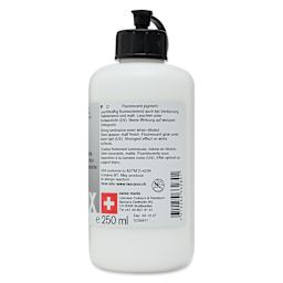 Lascaux Neon Acrylic Paint - White, 250 ml bottle back 