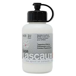 Lascaux Neon Acrylic Paint - White, 85 ml bottle