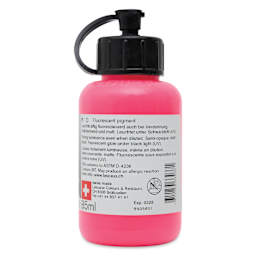 Lascaux Neon Acrylic Paint - Pink, 85 ml bottle back