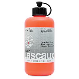 Lascaux Neon Acrylic Paint - Orange, 250 ml bottle