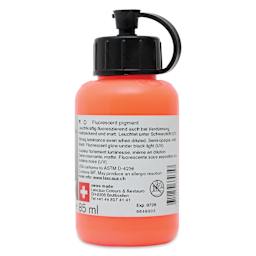 Lascaux Neon Acrylic Paint - Orange, 85 ml bottle back