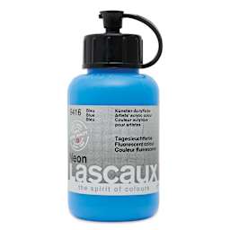 Lascaux Neon Acrylic Paint - Blue, 85 ml bottle