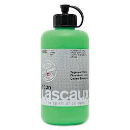 Lascaux Neon Acrylic Paint - Green, 250 ml bottle