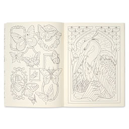 Tattoo Wonderlands Coloring Book - 8-1/4" x 11-1/2", 80 Pages, butterflies