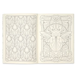 Tattoo Wonderlands Coloring Book - 8-1/4" x 11-1/2", 80 Pages, Stag beetle
