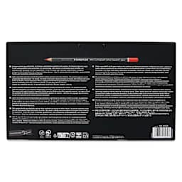 Staedtler Mars Lumograph Colour Aquarell Watercolor Pencils - Set of 120, Assorted Colors, back of packaging