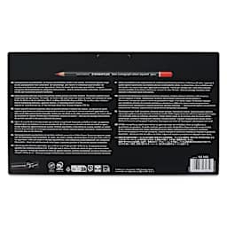 Staedtler Mars Lumograph Colour Aquarell Watercolor Pencils - Set of 60, Assorted Colors, back of packaging
