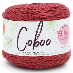 Lion Brand Coboo Cotton Bamboo Yarn - Pinot Noir, 232 yds