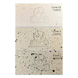 Sio-2 Luna Speckled Stoneware Clay - Fired to Cone 03, Cone 5, and Cone 7