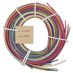 P.L. Butte Multi-Color Dyed Reed Mix - Pastel Parfait, #3 Round Reed, 4 oz