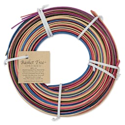 P.L. Butte Multi-Color Dyed Reed Mix - Pastel Parfait, 1/4" Flat Reed, 4 oz back