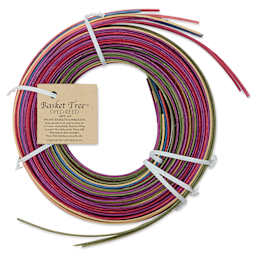 P.L. Butte Multi-Color Dyed Reed Mix - Pastel Parfait, 1/4" Flat Oval Reed, 4 oz back