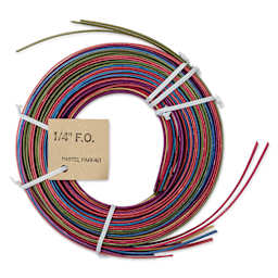 P.L. Butte Multi-Color Dyed Reed Mix - Pastel Parfait, 1/4" Flat Oval Reed, 4 oz