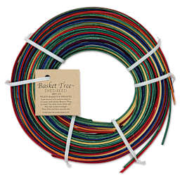 P.L. Butte Multi-Color Dyed Reed Mix - Rainbow, 1/4" Flat Oval Reed, 4 oz back