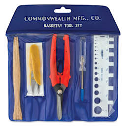 Commonwealth Basketry Tool Set - Pkg of 5 inside packaging