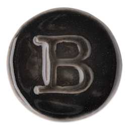 Botz Pro Glaze - Onyx Black, 200 ml sample fired to 1150°C / 2102°F