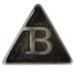 Botz Pro Glaze - Onyx Black, 800 ml sample fired to 1250°C / 2282°F
