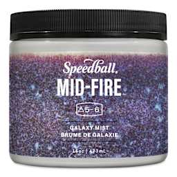 Speedball Mid-Fire Glaze - Galaxy Mist, 16 oz - front of packaging