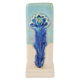 Speedball Mid-Fire Glaze - Galaxy Mist applied overtop Carolina Flux