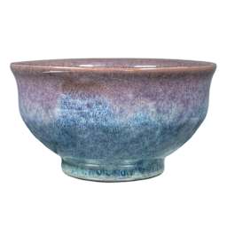 Amaco Dipping and Layering Dry Glaze - Mulberry Mist applied overtop DL-25 Coastline
