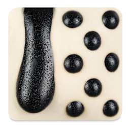 Ritual Glaze By Mayco Melt Gloop Glaze - Black fired to cone 10 reduction