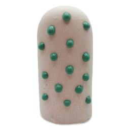Ritual Glaze Melt Gloop Glaze - Turquoise - finished example, dots