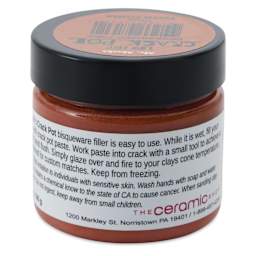 The Ceramic Shop Mr. Mark's Crack Pot Low Fire Bisqueware Filler - Red, 2 oz