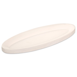 The Ceramic Shop Long Oval Dessert Slump Mold - 22" x 8" - angled