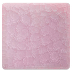 Amaco Kiln Ice Glaze - Arctic Blush - glaze over #16 white chocolate clay