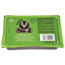 Sio-2 Argila Natural Pottery Clay - White, 2.2 lbs - front of packaging