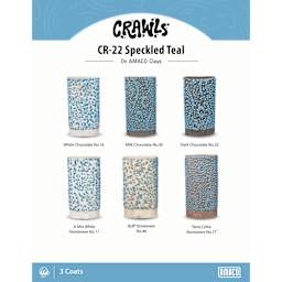 Amaco Crawls Glaze - CR-22 Speckled Teal, Pint clay comparison