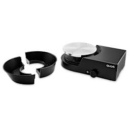 Quark S+ Potter’s Wheel - Black, splash pan detached