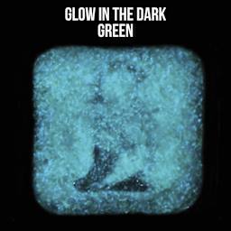Penguin Pottery Glow in the Dark Glaze - Green showing glow effect