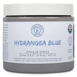 Penguin Pottery Opaque Series Mid-Fire Glaze - Hydrangea, 16 oz Jar