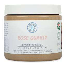 Penguin Pottery Specialty Series Mid-Fire Glaze - Rose Quartz, 16 oz Jar