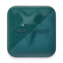 Laguna New Silky Underglaze - Dark Teal, 16 oz fired to cone 6 oxidation