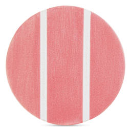 Speedball Studio Plus Glaze - Pink Sunset, 16 oz one, two, and three coat comparison