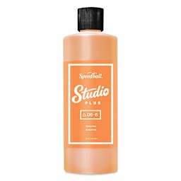 Speedball Studio Plus Glaze - Tangerine, 16 oz