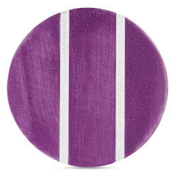 Speedball Studio Plus Glaze - Mystic Plum, 16 oz one, two, and three coat comparison
