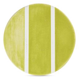 Speedball Studio Plus Glaze - Crisp Pear, 2 oz one, two, three coat comparison