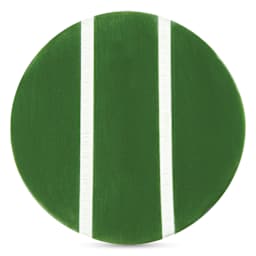 Speedball Studio Plus Glaze - Evergreen, 2 oz one, two, and three coat comparison