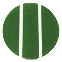 Speedball Studio Plus Glaze - Evergreen, 16 oz one, two, and three coat comparison